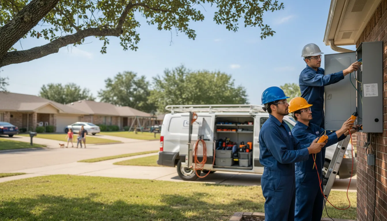 Certified electrician providing emergency electrical services in Guys, TN
